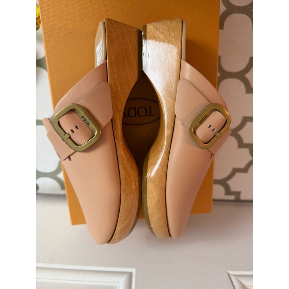 Tod’s leather mule clogs NEW Size 38= US 8 - Picture 15 of 16